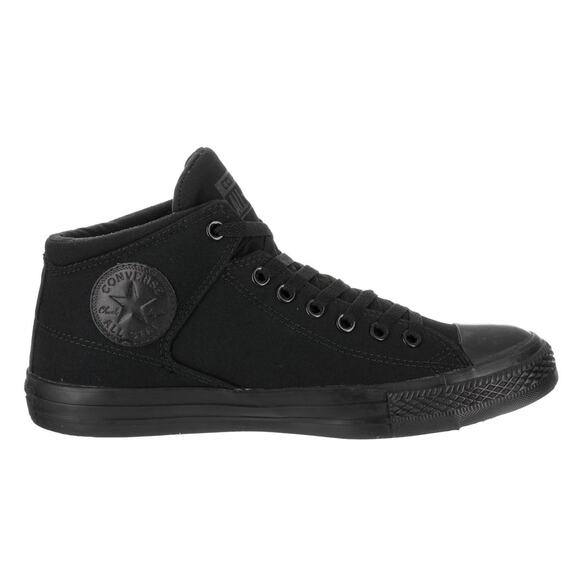 NWT Converse Men's Street Canvas High Top Shoe, Black/Black/Black, 10.5 M US - Picture 3 of 4